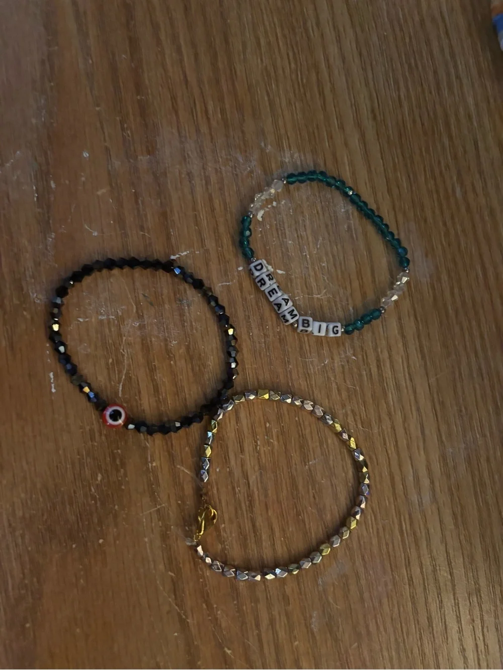 Custom Kids Multicolor Beaded Name Bracelet - Assorted Colors